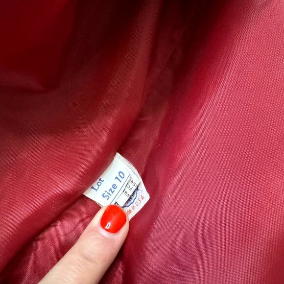 Vintage 1984 Gino Rossi Red Ultrasuede Jacket Size 10 Women's - Picture 5 of 7